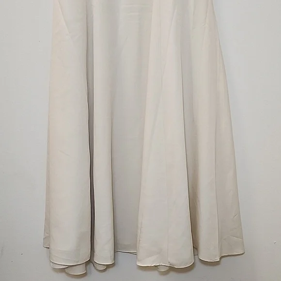 Lauren Ralp Lauren Black Label Shirtdress Elegant Winter Cream Midi Dress SZ 4 - Picture 12 of 16